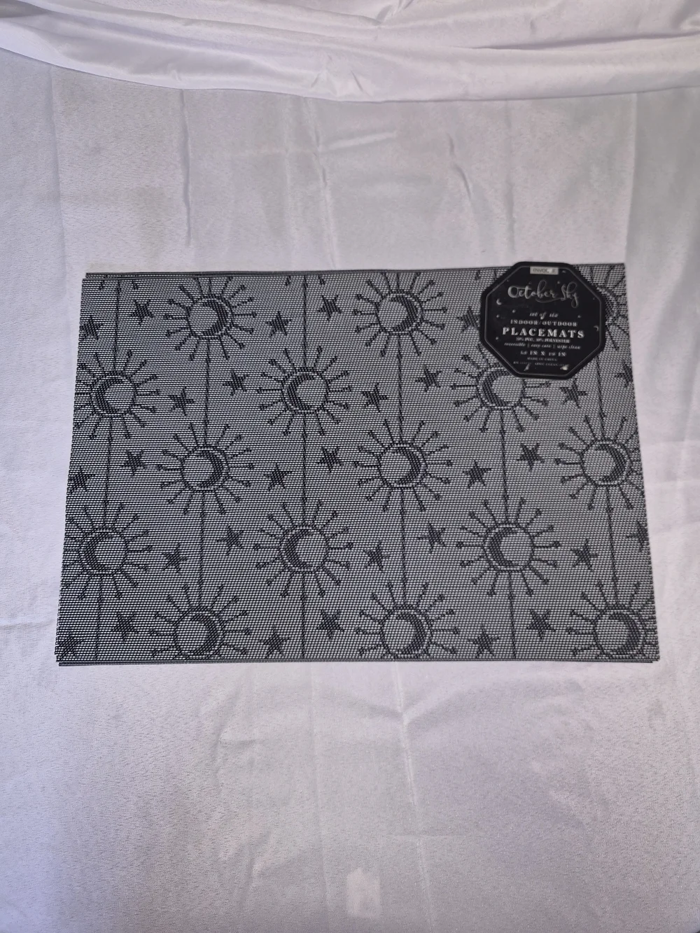 Envogue Black Sun & Star Placemat Set